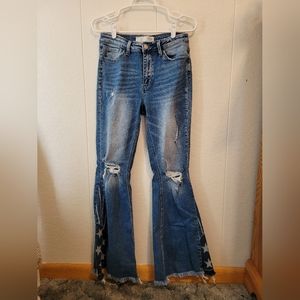 Buckle Flare Star Jeans